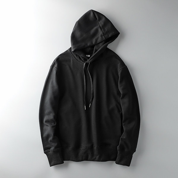 Hanorac bărbătesc din bumbac cu glugă și cravate