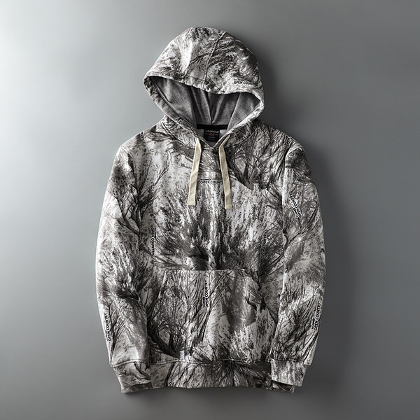 Színes pulóver kapucnival és nyakkendővel - férfiaknak