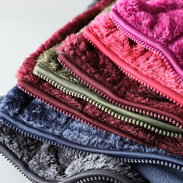 Γυναικείο φούτερ polar με τσέπη και φερμουάρ