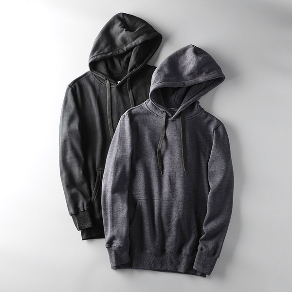 Ανδρικό φούτερ casual απλό μοντέλο χωρίς κούμπωμα