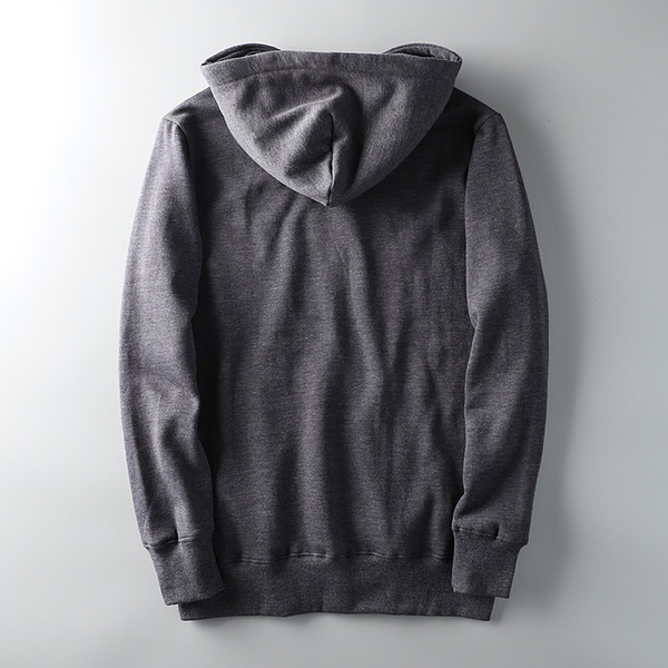 Ανδρικό φούτερ casual απλό μοντέλο χωρίς κούμπωμα