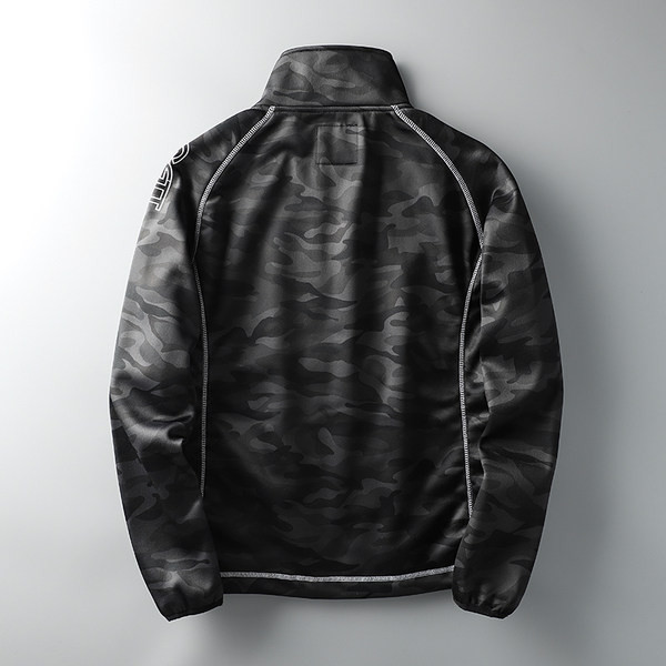 Κομψό ανδρικό φούτερ με επιγραφές χωρίς κουκούλα