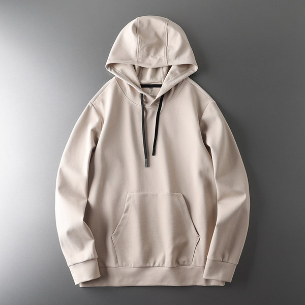 Férfi pulóver elülső zsebbel és nyakkendővel