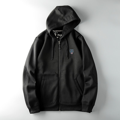 Hanorac zilnic pentru bărbați cu emblemă și glugă