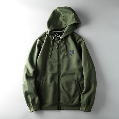 Hanorac zilnic pentru bărbați cu emblemă și glugă