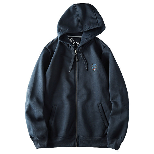 Καθημερινό ανδρικό φούτερ με έμβλημα και κουκούλα