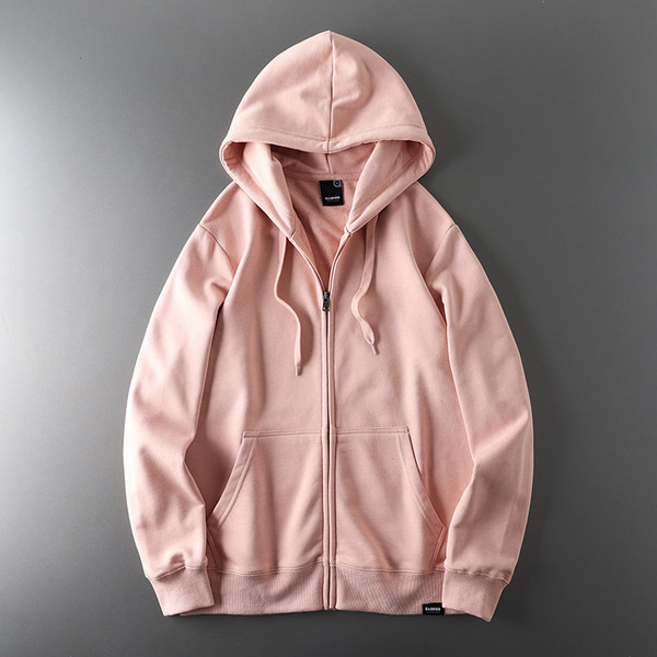 Egyszínű férfi pulóver kapucnival és nyakkendővel