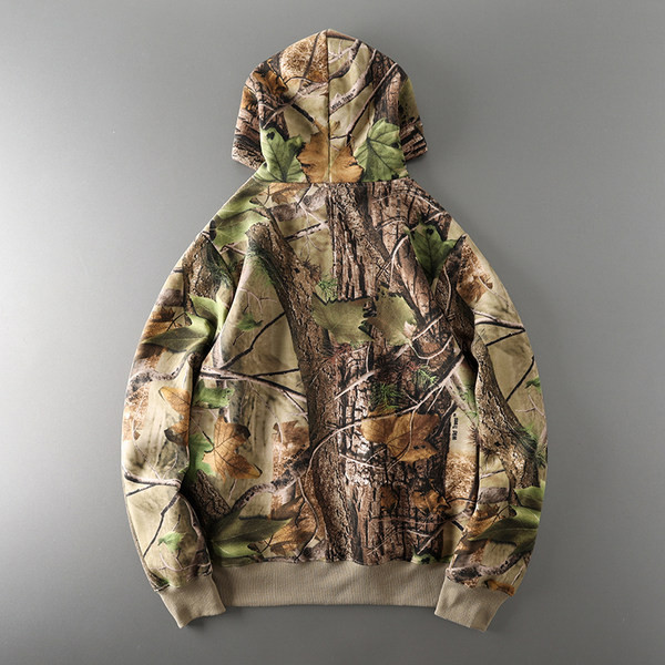 Ανδρικό φούτερ με κορδόνια και κουκούλα - καφέ χρώμα