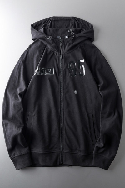 Napi férfi pulóver cipzárral és kapucnival