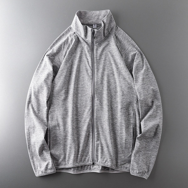 Gyorsan száradó férfi pulóver cipzárral