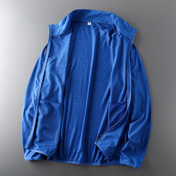 Gyorsan száradó férfi pulóver cipzárral