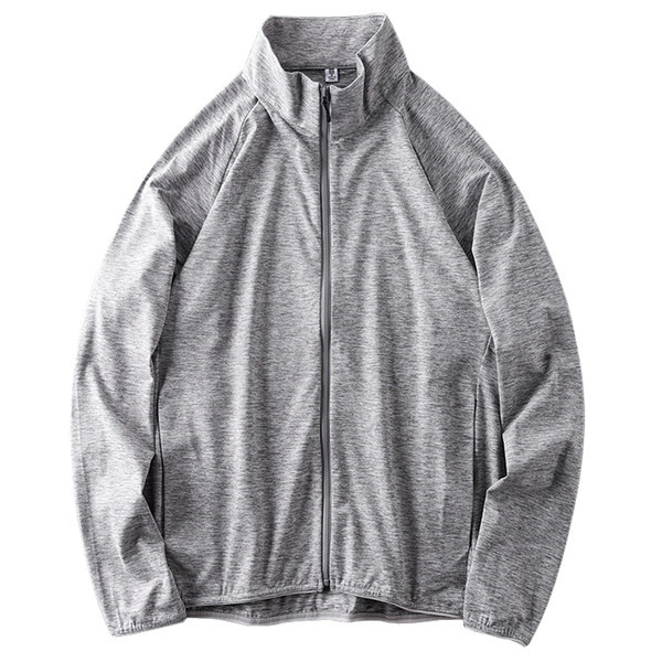 Gyorsan száradó férfi pulóver cipzárral