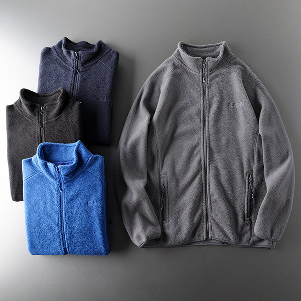 Hanorac pentru bărbați cu guler înalt și buzunare