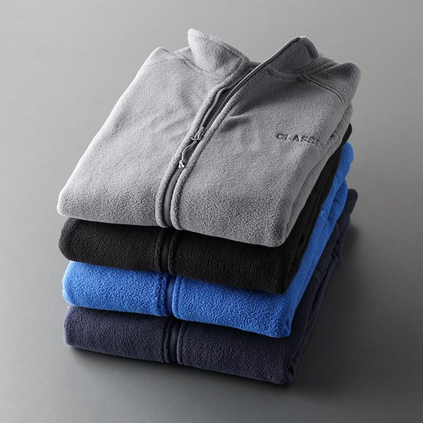 Hanorac pentru bărbați cu guler înalt și buzunare