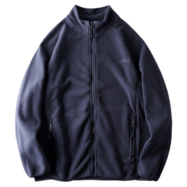 Hanorac pentru bărbați cu guler înalt și buzunare