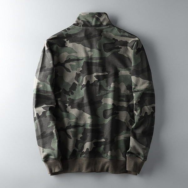 Ανδρικό φούτερ παραλλαγής με ψηλό γιακά