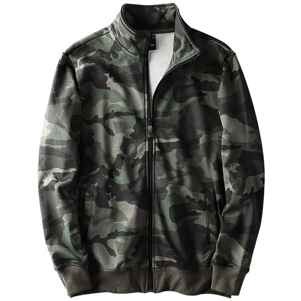 Ανδρικό φούτερ παραλλαγής με ψηλό γιακά