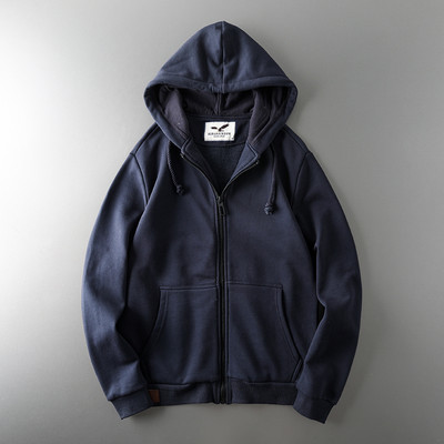 Ανδρικό φούτερ με χοντρή βελούδινη φόδρα και κουκούλα