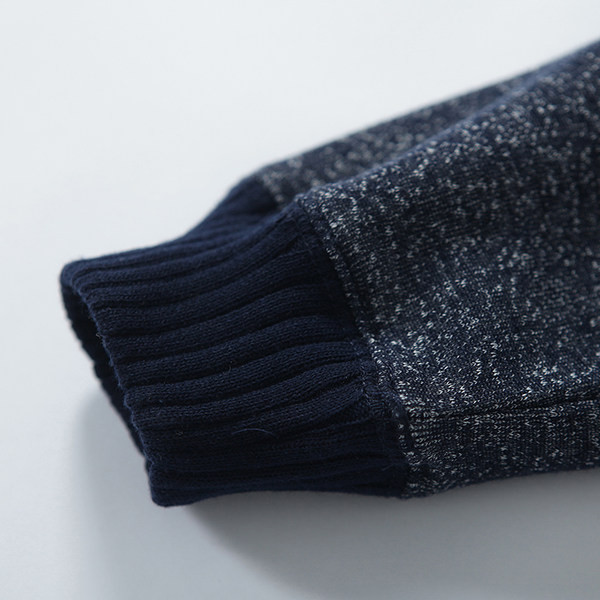 Νέο μοντέλο ανδρικό φούτερ με ζεστή φόδρα - μπλε χρώμα