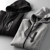 Φούτερ με κουκούλα σε δύο χρώματα