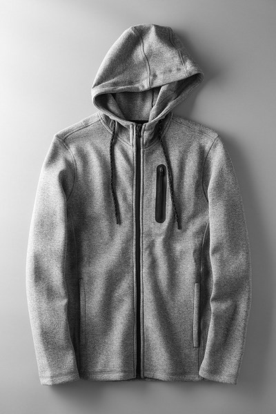 Φούτερ με κουκούλα σε δύο χρώματα