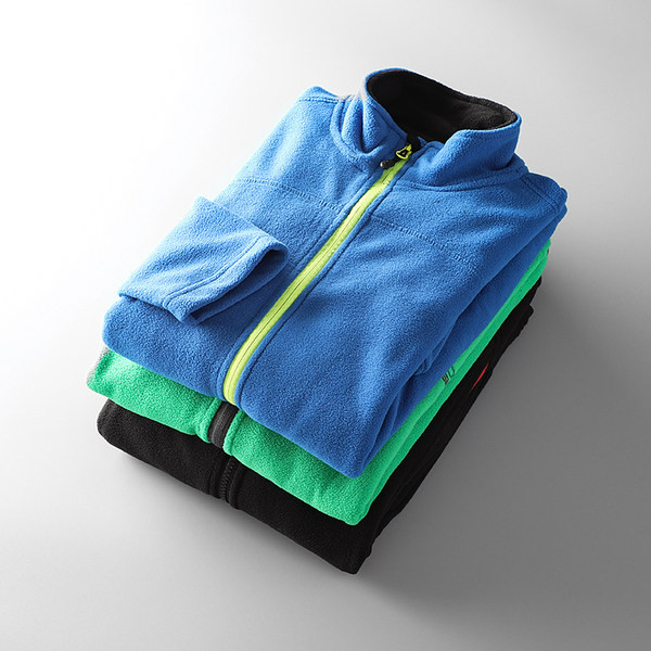 Hanorac modern pentru bărbați model simplu cu fermoar fără glugă