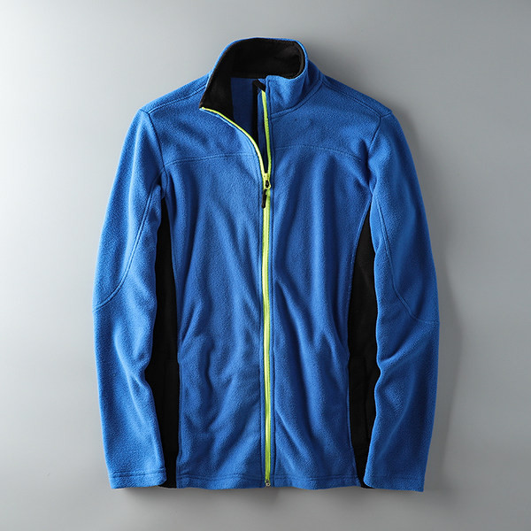 Hanorac modern pentru bărbați model simplu cu fermoar fără glugă