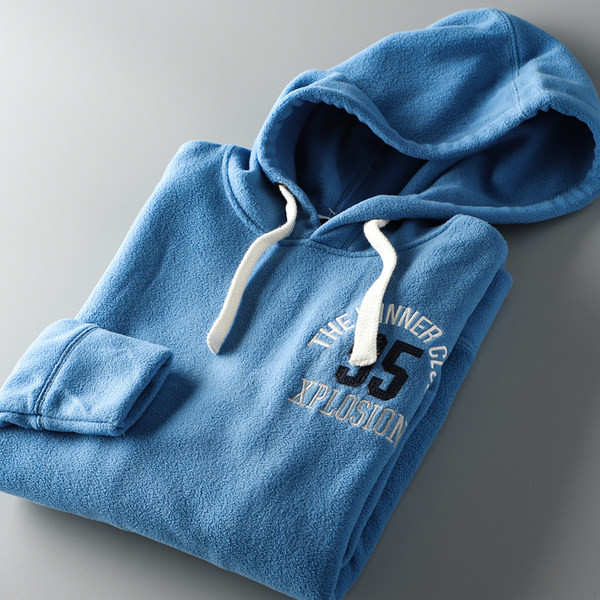 Ανδρικό αθλητικό φούτερ με κουκούλα και τσέπη