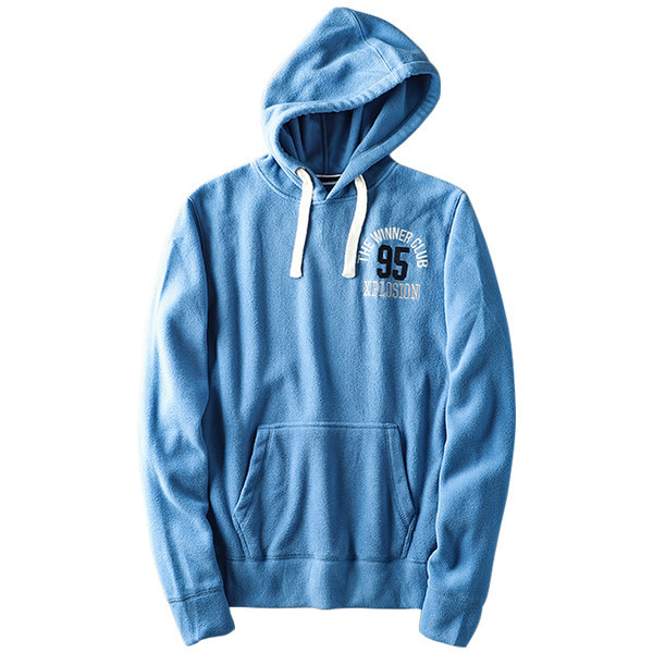 Ανδρικό αθλητικό φούτερ με κουκούλα και τσέπη