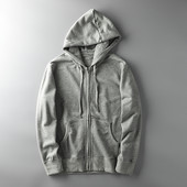 Απλό ανδρικό φούτερ με κουκούλα και κορδόνια