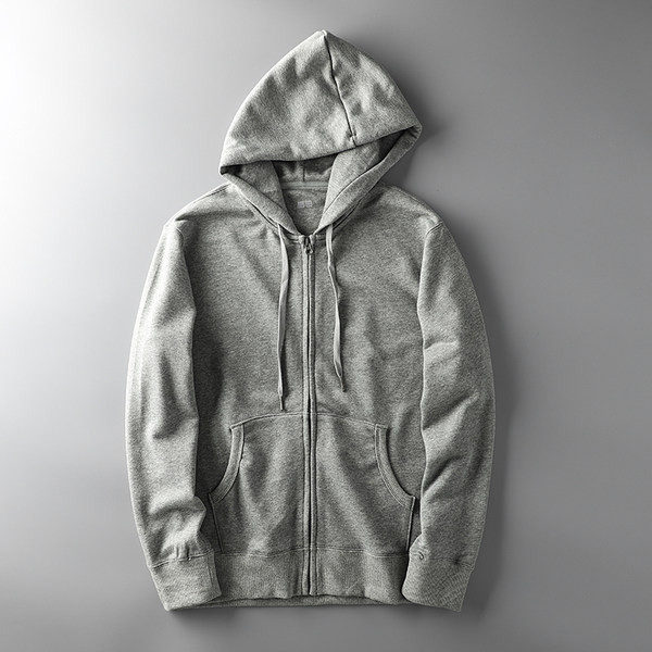 Απλό ανδρικό φούτερ με κουκούλα και κορδόνια