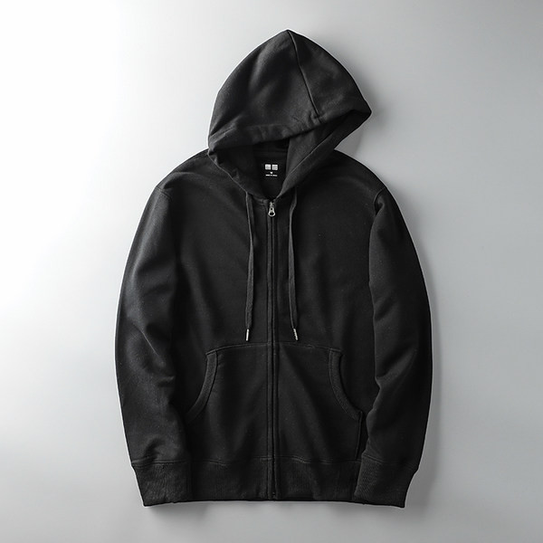 Απλό ανδρικό φούτερ με κουκούλα και κορδόνια