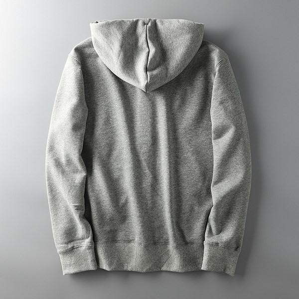Απλό ανδρικό φούτερ με κουκούλα και κορδόνια