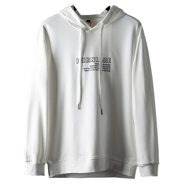 Napi pulóver felirattal és kapucnival