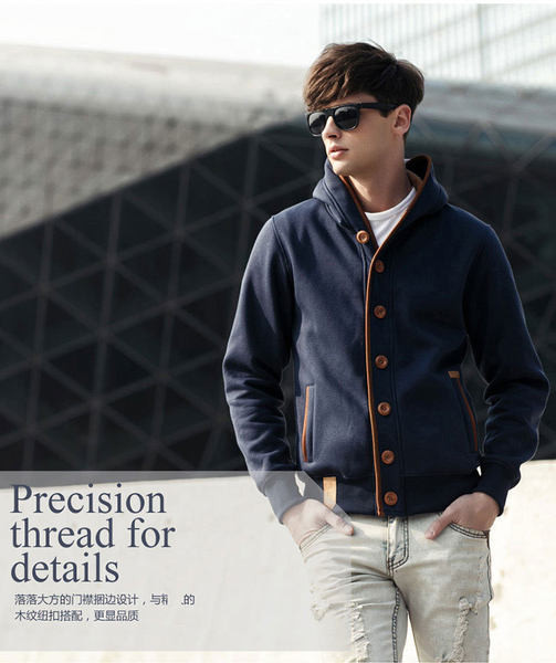 Hanorac barbatesc cu nasturi si buzunare in mai multe culori