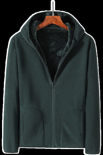 Ανδρικό φούτερ με ζεστή επένδυση και κουκούλα