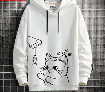 Hanorac zilnic pentru bărbați cu glugă cu diverse aplicații