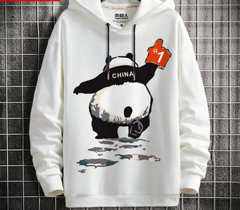 Hanorac zilnic pentru bărbați cu glugă cu diverse aplicații