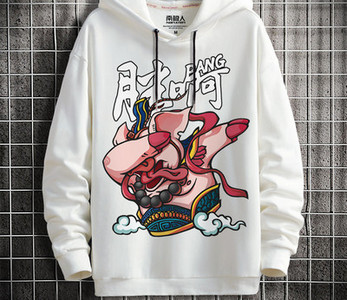 Hanorac zilnic pentru bărbați cu glugă cu diverse aplicații