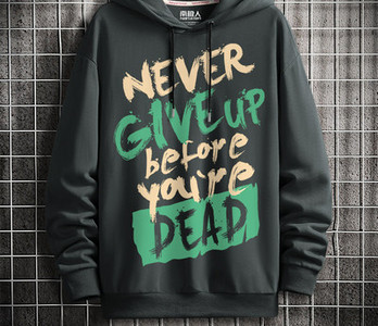 Hanorac zilnic pentru bărbați cu glugă cu diverse aplicații