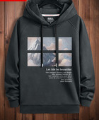 Divatos férfi pulóver kapucnival több színben