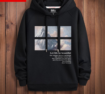 Divatos férfi pulóver kapucnival több színben