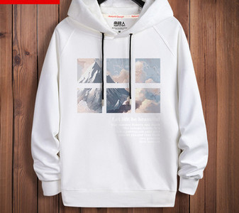 Divatos férfi pulóver kapucnival több színben