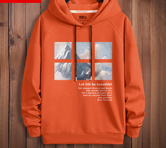 Divatos férfi pulóver kapucnival több színben