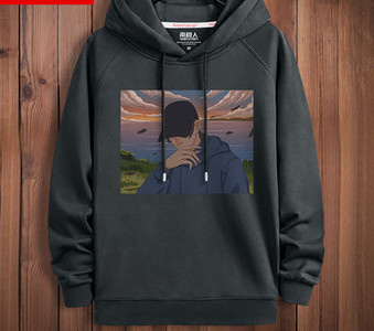 Divatos férfi pulóver kapucnival több színben