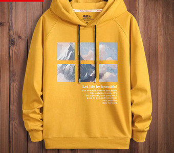 Divatos férfi pulóver kapucnival több színben