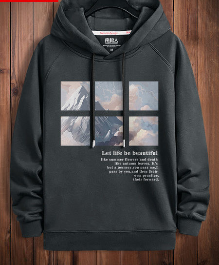 Divatos férfi pulóver kapucnival több színben