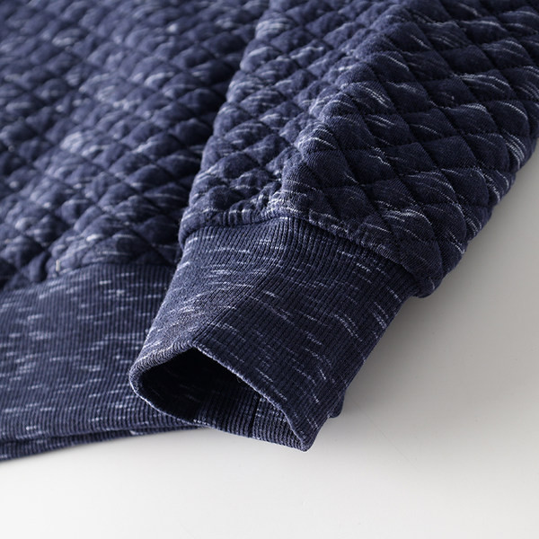 Vastag férfi pulóver kapucnival - egyszínű