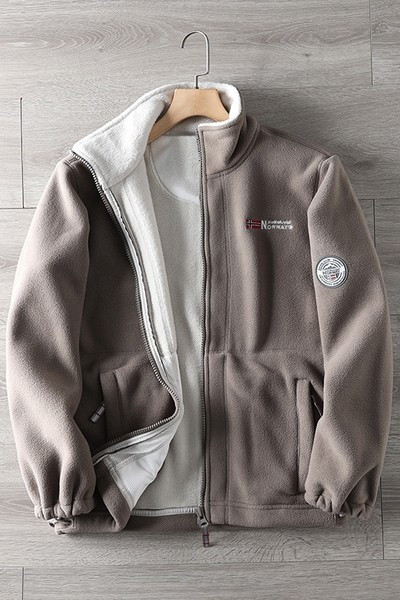 Ανδρικό φούτερ με ζεστή φόδρα και κέντημα