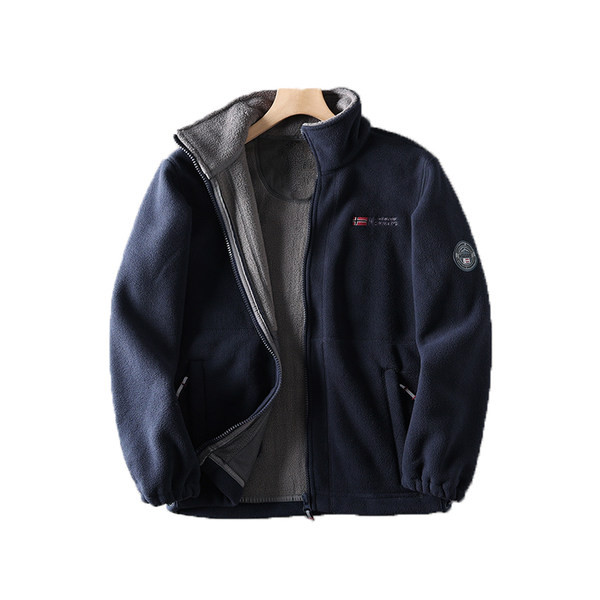 Ανδρικό φούτερ με ζεστή φόδρα και κέντημα